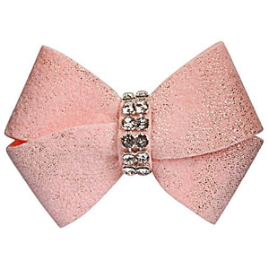 Susan Lanci Puppy Pink Glitzerati Nouveau Bow Hairbow - Posh Puppy Boutique