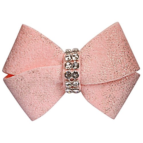 Susan Lanci Puppy Pink Glitzerati Nouveau Bow Hairbow