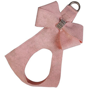 Susan Lanci Puppy Pink Glitzerati Nouveau Bow Step in Harness - Posh Puppy Boutique