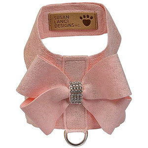 Susan Lanci Puppy Pink Glitzerati Nouveau Bow Tinkie Harness - Posh Puppy Boutique