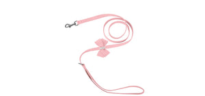 Susan Lanci Puppy Pink Nouveau Bow Leash - Posh Puppy Boutique