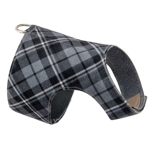 Susan Lanci Scotty Bailey Harness Charcoal Plaid