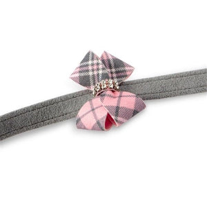 Susan Lanci Scotty Bailey Harness Puppy Pink Plaid - Posh Puppy Boutique