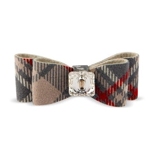 Susan Lanci Scotty Big Bow Hair Bow - Doe Plaid - Posh Puppy Boutique