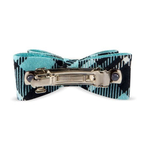 Susan Lanci Scotty Big Bow Hair Bow - Tiff Plaid - Posh Puppy Boutique