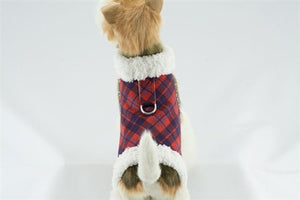 Susan Lanci Scotty Bowzer - Chestnut Plaid - Posh Puppy Boutique