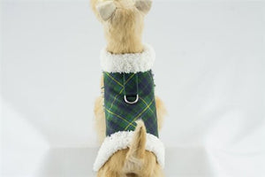 Susan Lanci Scotty Bowzer - Forest Plaid - Posh Puppy Boutique