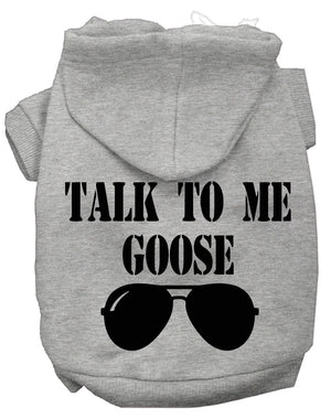 Talk to me Goose Screen Print Dog Hoodies in Many Colors - Posh Puppy Boutique