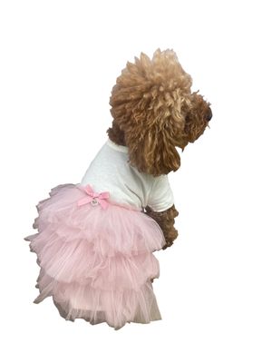 Tee - shirt Tutu - Blush - Posh Puppy Boutique