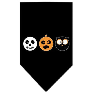 The Spook Trio Screen Print Bandana in Many Colors - Posh Puppy Boutique