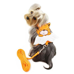 Tiger Angel Harness with Matching Leash - Posh Puppy Boutique