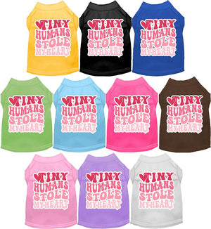 Tiny Humans Stole My Heart Screen Print Dog Shirt in Many Colors - Posh Puppy Boutique