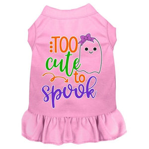 Too Cute to Spook - Girly Ghost Screen Print Dog Dress in Many Colors - Posh Puppy Boutique