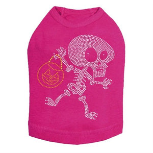 Trick or Treat Skeleton Rhinestone Tank Top - Many Colors - Posh Puppy Boutique