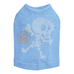 Trick or Treat Skeleton Rhinestone Tank Top - Many Colors - Posh Puppy Boutique