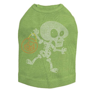 Trick or Treat Skeleton Rhinestone Tank Top - Many Colors - Posh Puppy Boutique