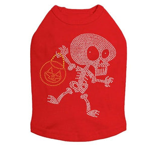 Trick or Treat Skeleton Rhinestone Tank Top - Many Colors - Posh Puppy Boutique