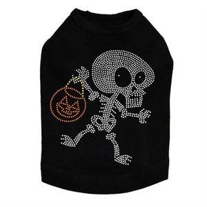 Trick or Treat Skeleton Rhinestone Tank Top - Many Colors - Posh Puppy Boutique