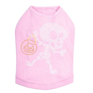 Trick or Treat Skeleton Rhinestone Tank Top - Many Colors - Posh Puppy Boutique