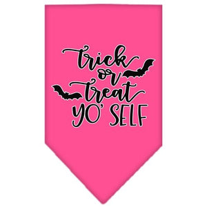 Trick or Treat Yo' Self Screen Print Bandana in Many Colors - Posh Puppy Boutique