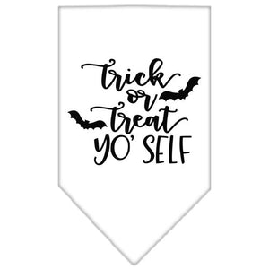 Trick or Treat Yo' Self Screen Print Bandana in Many Colors - Posh Puppy Boutique