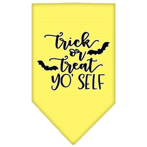 Trick or Treat Yo' Self Screen Print Bandana in Many Colors - Posh Puppy Boutique