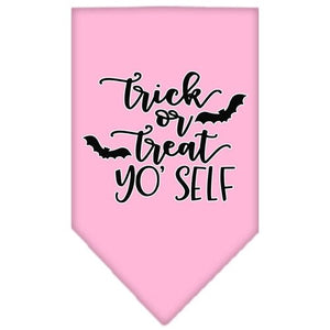 Trick or Treat Yo' Self Screen Print Bandana in Many Colors - Posh Puppy Boutique