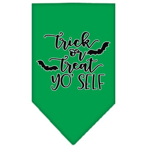 Trick or Treat Yo' Self Screen Print Bandana in Many Colors - Posh Puppy Boutique