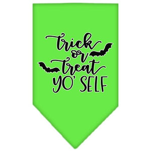 Trick or Treat Yo' Self Screen Print Bandana in Many Colors - Posh Puppy Boutique