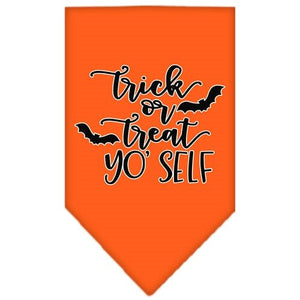 Trick or Treat Yo' Self Screen Print Bandana in Many Colors - Posh Puppy Boutique