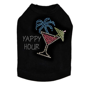 Tropical Cocktail Rhinestone Tank - Many Colors - Yappy Hour - Posh Puppy Boutique