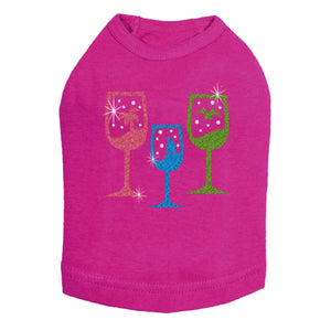 Tropical Glitter Cocktails Tank in Many Colors - Posh Puppy Boutique