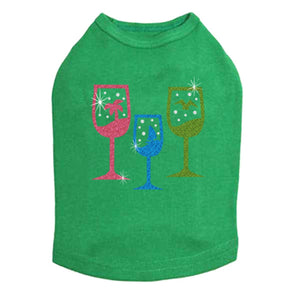 Tropical Glitter Cocktails Tank in Many Colors - Posh Puppy Boutique