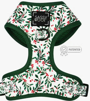 Under the Mistletoe Adjustable Harness - Posh Puppy Boutique