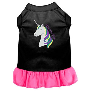 Unicorns Rock Embroidered Dog Dress in Many Colors - Posh Puppy Boutique
