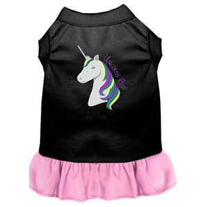 Unicorns Rock Embroidered Dog Dress in Many Colors - Posh Puppy Boutique