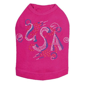 USA Large Rhinestone Tank - Many Colors - Posh Puppy Boutique