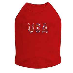 USA Rhinestone Tank - Many Colors - Posh Puppy Boutique