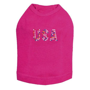 USA Rhinestone Tank - Many Colors - Posh Puppy Boutique