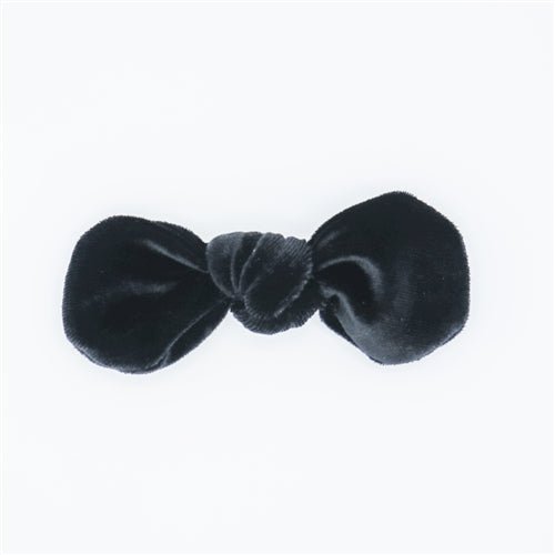 Velvet Hair Bow - Midnight