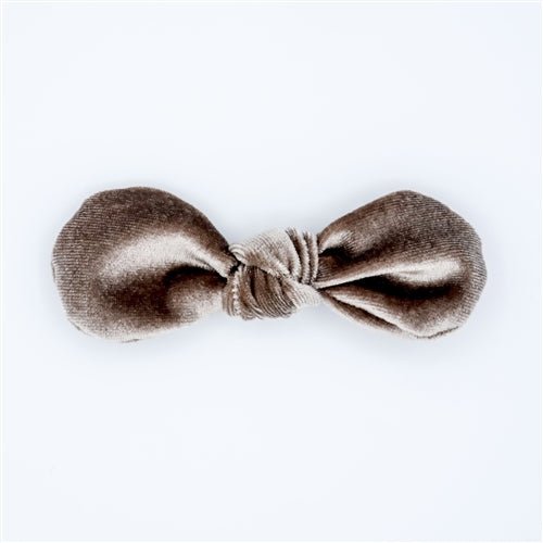 Velvet Hair Bow - Toffee