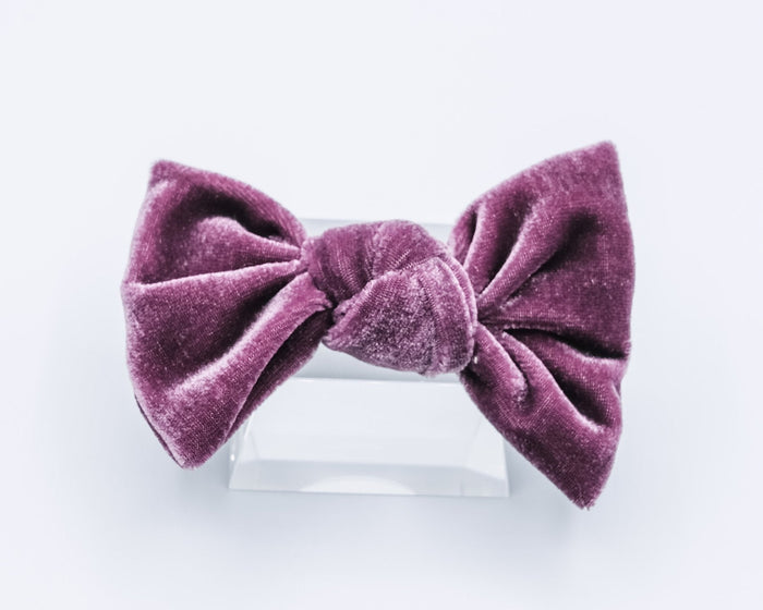 Velvet Knot Bow- Amethyst