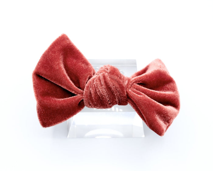 Velvet Knot Bow- Rosie