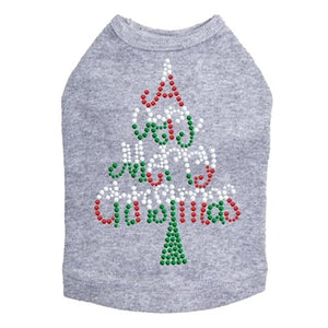 Very Merry Christmas Tree Dog Tank - Many Colors - Posh Puppy Boutique