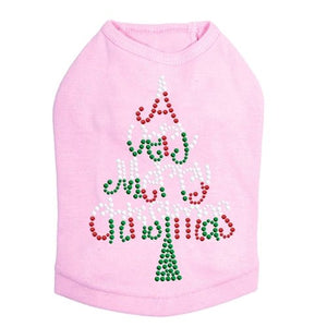 Very Merry Christmas Tree Dog Tank - Many Colors - Posh Puppy Boutique