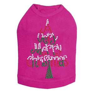 Very Merry Christmas Tree Dog Tank - Many Colors - Posh Puppy Boutique