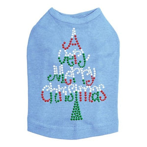 Very Merry Christmas Tree Dog Tank - Many Colors - Posh Puppy Boutique