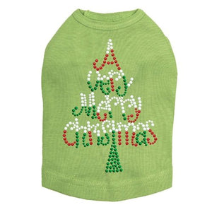 Very Merry Christmas Tree Dog Tank - Many Colors - Posh Puppy Boutique