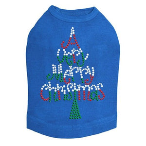 Very Merry Christmas Tree Dog Tank - Many Colors - Posh Puppy Boutique