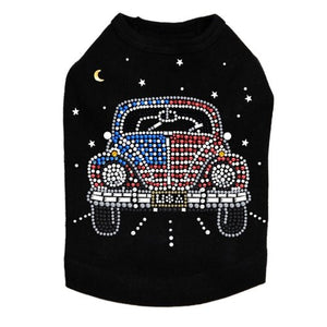 Volkswagon Red, White, & Blue Rhinestone Tank - Many Colors - Posh Puppy Boutique